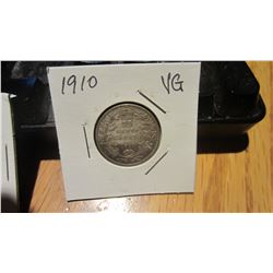 1910 Canada 25 Cent