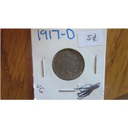 1917-D USA 5 Cent
