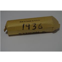 1936 Canada 5 Cent Roll