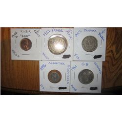Set of 5 Coins