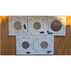 Set of 5 Coins