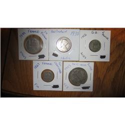 Set of 5 Coins