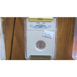 1950 USA 10 Cent