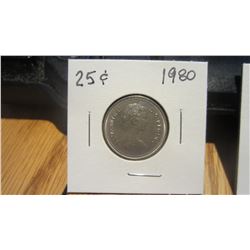 1980 Canada 25 Cent