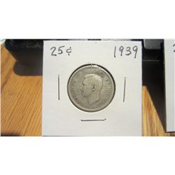 1939 Canada 25 Cent
