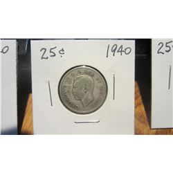 1940 Canada 25 Cent