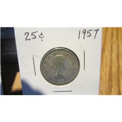 1957 Canada 25 Cent