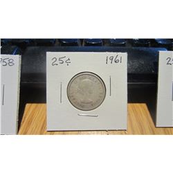 1961 Canada 25 Cent