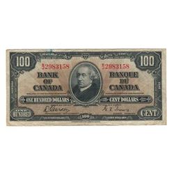 1937 Canada 100 Dollar Note