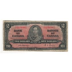 1937 Canada 2 Dollar Note