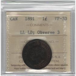 1891 Canada 1 Cent