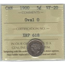 1900 Canada 5 Cent