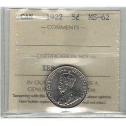 1922 Canada 5 Cent