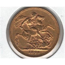 1874-S Australia Sovereign Gold
