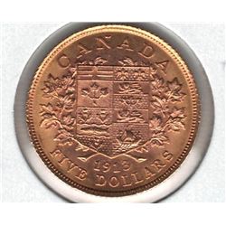 1913 Canada $5 Gold