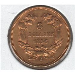 1856-S USA $3 Gold