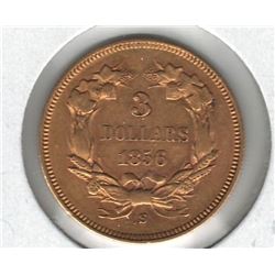 1856-S USA $3 Gold