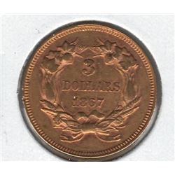 1867 USA $3 Gold