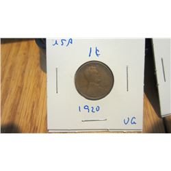 Set of 21 USA 1 Cent
