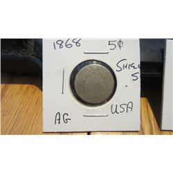 Set of 5 USA 5 Cent