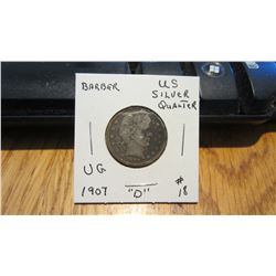 1907-D USA 25 Cent