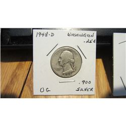 Set of 4 USA 25 Cent