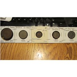 Set of 5 Coins
