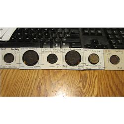 Set of 6 Coins United Kingdom