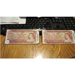 Set of 2 $2 Notes