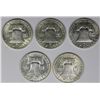 Image 2 : FRANKLIN HALF DOLLAR LOT: