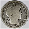 Image 1 : 1897-S BARBER HALF DOLLAR