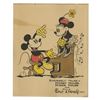 Image 1 : Walt Disney Studios Hand-Painted Fan Card.