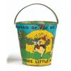 Image 15 : Set of (12) Vintage Disney Tin Pails & Watering Can.