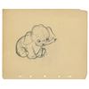 Image 1 : Original Mickey's Elephant Rough Production Drawing.