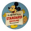 Image 1 : Mickey Mouse Standard Gasoline Metal Sign.