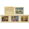 Image 1 : Set of (4) Vintage Pinocchio Lithographs.