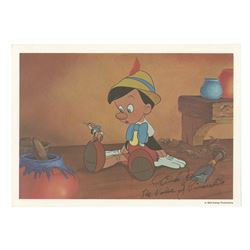 Pinocchio Postcard Signed by Dick Jones.