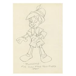 Original Pinocchio Drawing by Tony Rivera.