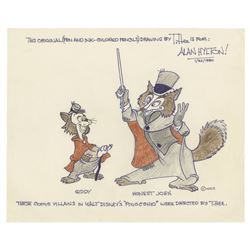 Original Giddy & Honest John Drawing by T. Hee.