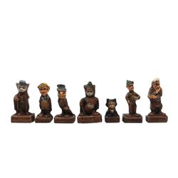 Set of (7) Pinocchio Character Figurines.