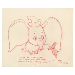 Original Dumbo Drawing by Hicks Lokey.