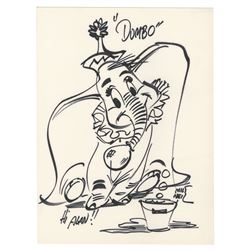 Original Dumbo Drawing by Milt Neil.