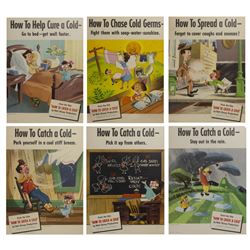 Complete Set of (6) How to Catch a Cold Posters.