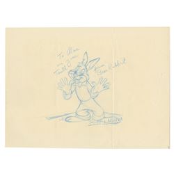 Original Br'er Rabbit Drawing by Rudy Larriva.