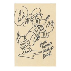 Original Donald Duck Drawing by Leo Salkin.
