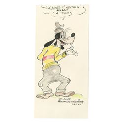 Original Goofy Drawing by Ralph Wright.