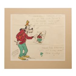 Original Goofy Drawing by Jack Kinney.