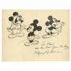 Image 1 : Original Mickey Mouse Drawing By Wolfgang Reitherman.