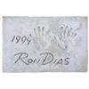 Image 1 : Ron Dias Cement Handprint & Signature.