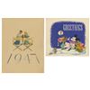 Image 2 : Set of (6) 1940s Disney Studio Christmas Cards.